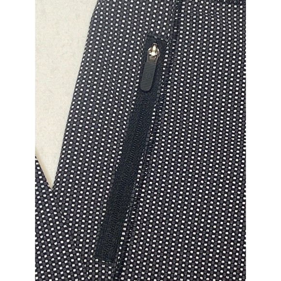 Lululemon Women Run It Out Tight Luxtreme Size 4 Black & White Zipper Pockets - Picture 4 of 7